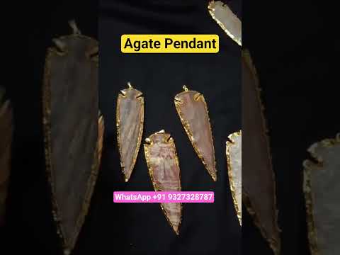 Agate Arrow Pendant