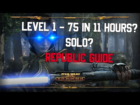 SWTOR 6.0 Republic Solo Leveling Guide - 1 -75 in 11 Hours! (SWTOR Tips and Tricks)
