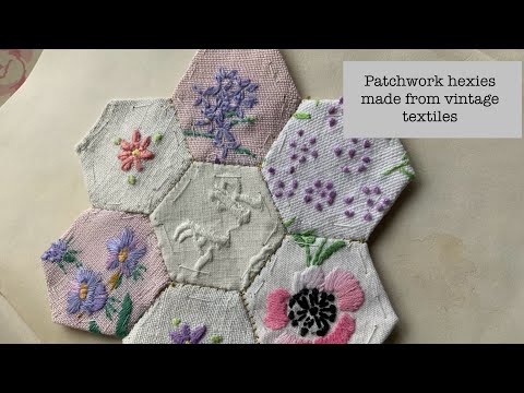 Ein neues Projekt - #Patchwork #Hexies #Stickerei #Vintage #k3n