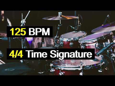 125 BPM - 4/4 Time Signature Drum Track ( This one is a TRACK! More Complexed than a simple loop )