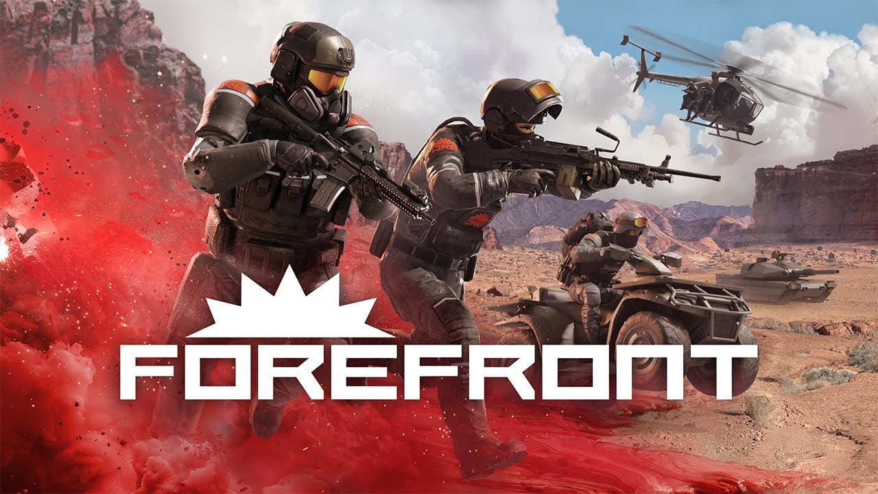 Forefront VR multiplayer shooter showing large-scale vehicle combat