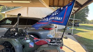Homemade flagpole for my fourwheeler