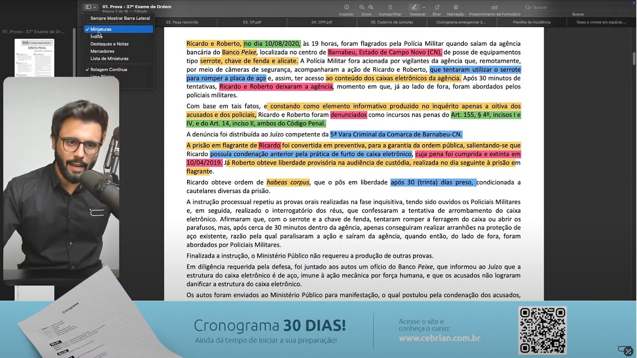 (2ª Fase Penal) Aulão de MEMORIAIS!