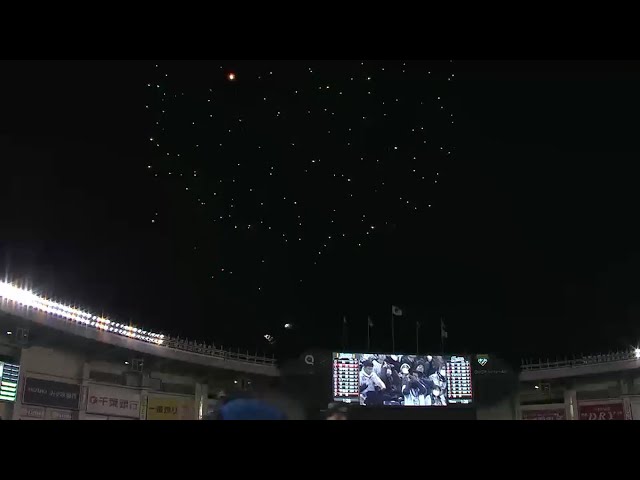 満員御礼のQVCマリンに花火が打ち上がる!! 2016/3/25 M-F