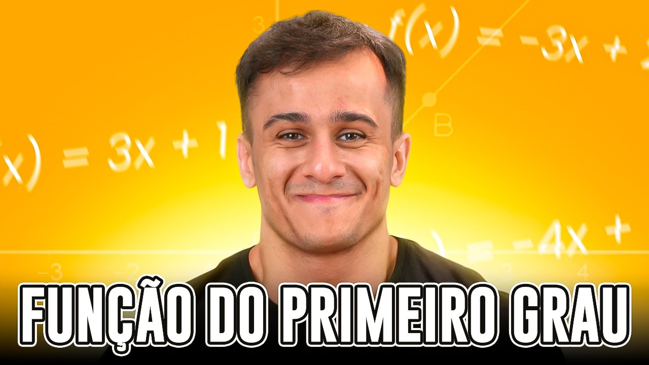 TUDO de FUNÇÃO do PRIMEIRO GRAU pro ENEM 2025 (didática insana e muitas questões resolvidas)