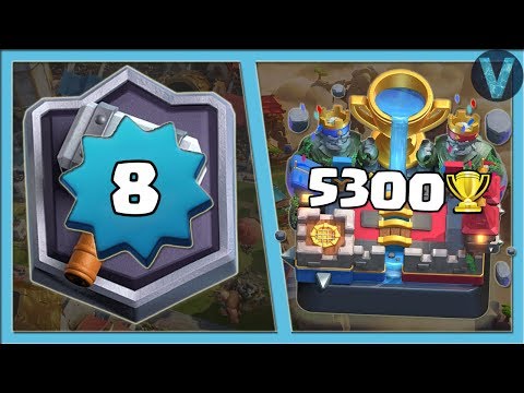 8 ЛВЛ НА 5300+ КУБКОВ! 8 УРОВЕНЬ ПРОТИВ ФУЛЛ ЭЛИТЫ / CLASH ROYALE
