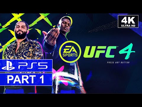 UFC 4 | Part 1 | PS5 Walkthrough | [4K, HDR, 60FPS]
