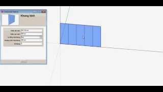 Sketchup - Dynamic component - Khung kinh