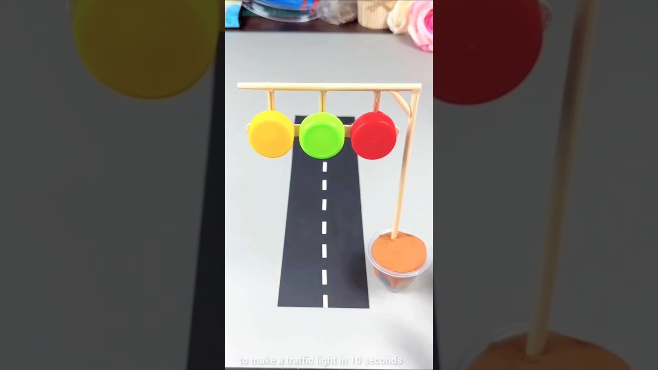 Traffic Lights Learning For Kids 🚦⛔#shorts #papercraft #easy #learning #diy #cutout  #printable