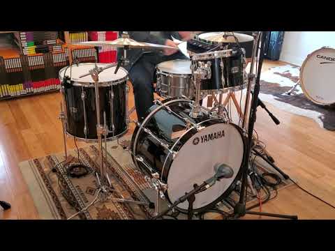 (SOLD) Drum Kits - Yamaha Recording Custom 14x22 8x12 15x16 (Solid Black)