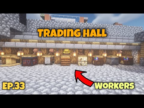 I Made an EPIC TRADING Hall for my villagers