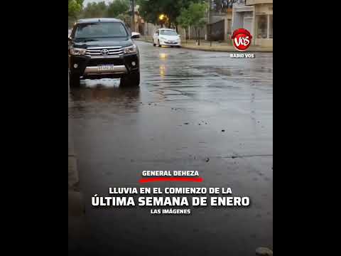 GENERAL DEHEZA: Lunes con lluvia en la ciudad.