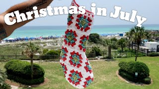 EASY Vintage Granny Square Stocking