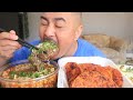 MASSIVE BOWL OF BIRRIA RAMEN WITH BIRRIA TACOS