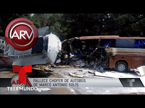 Falleció el chofer de Marco Antonio Solís | Al Rojo Vivo | Telemundo