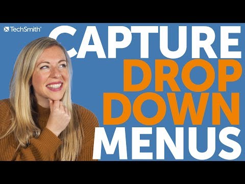 How to Capture Drop Down Menus Before They Disappear