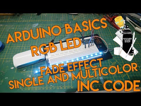 Arduino Basics - Fade RGB Led, inc. code - TUTORIAL