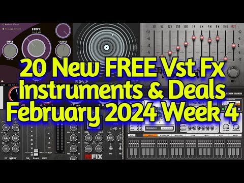 20 Best New FREE VST Plugins, Vst Instruments, Sample Packs & Plugin Deals - FEBRUARY 2024 Week 4