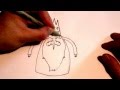 Рисуем Ледяного Короля. Draw Ice King from Adventure Time 