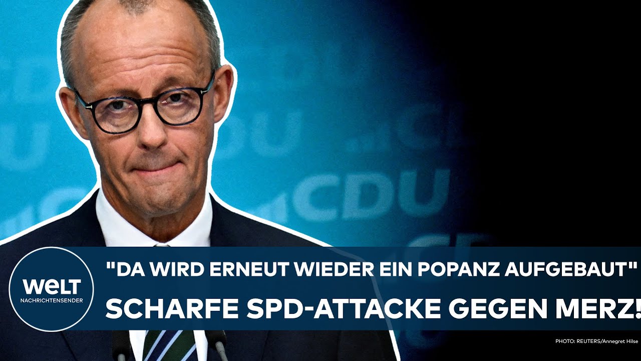 DEUTSCHLAND: "Da wird erneut wieder ein Popanz aufgebaut!" Scharfe SPD-Attacke gegen Friedrich Merz!