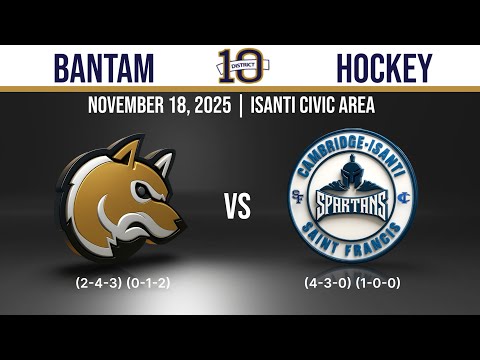 (11/18/2025) Andover Huskies @ CI-SF Spartans - D10 Bantam
