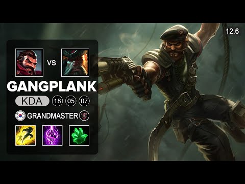 Gangplank vs Graves Top - KR Grandmaster - Patch12.6 Season 12