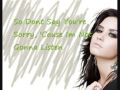 Demi Lovato Everytime You Lie Lyrics♪