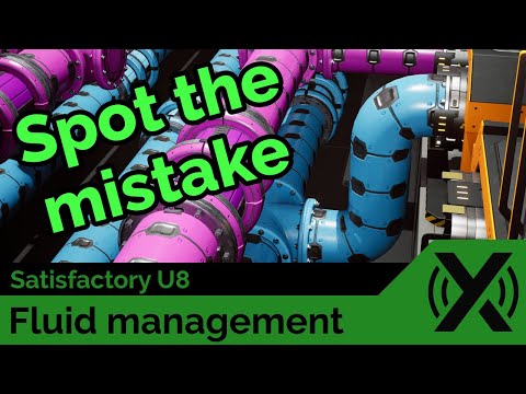 How to use fluids in Satisfactory U8 at 100% efficiency