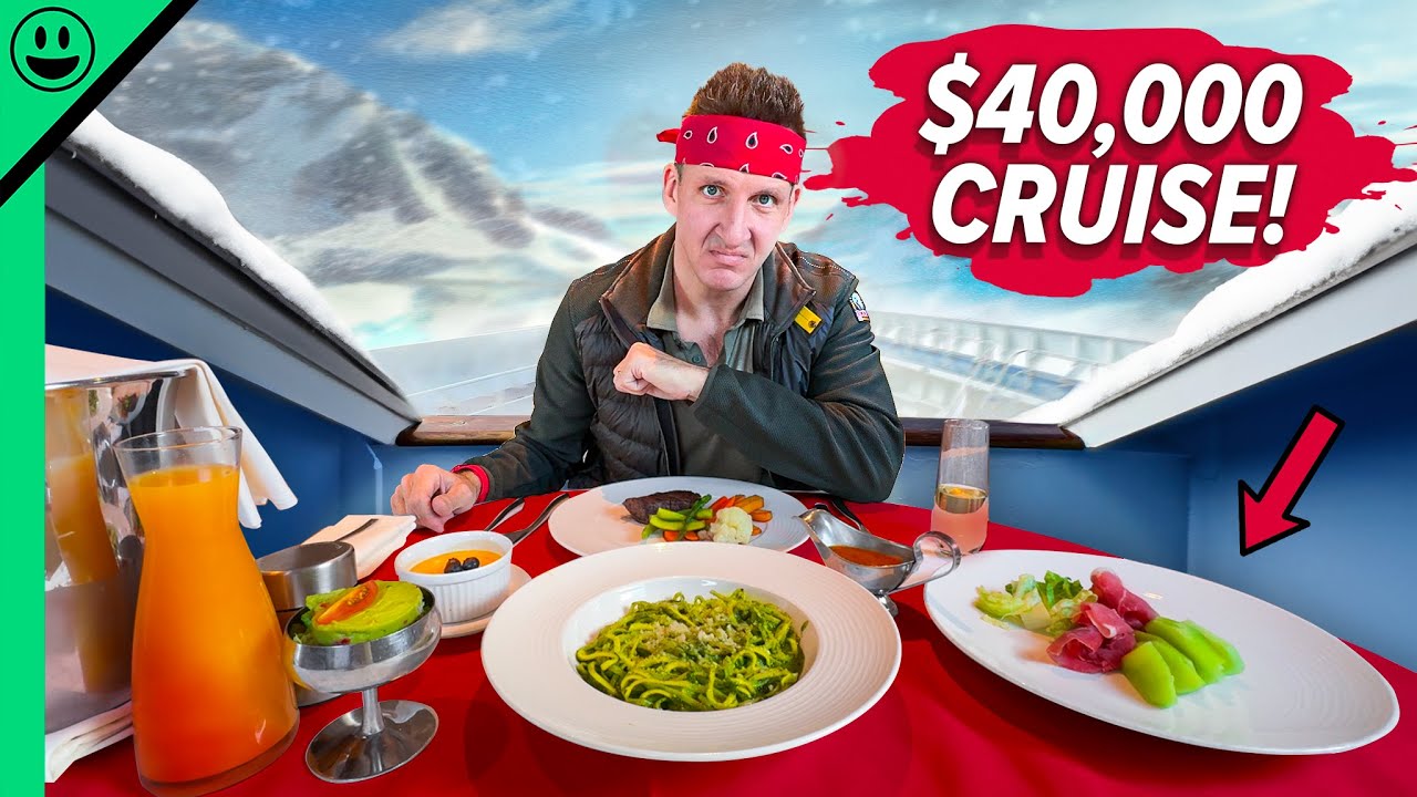 24 Hours of Eating on a $40,000 Cruise to Antarctica!!