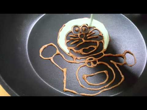 [PAN CAKE ART] DORAEMON , 핫 케이크 아트 - 도라에몽