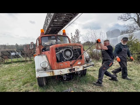 Straż pożarna MAGIRUS z 1968 roku. Silnik stoi jak zamurowany ! Czy i tym razem uda się  odpalić ?