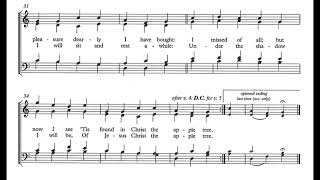 Jesus Christ the Apple Tree  (E. Poston) Score Animation