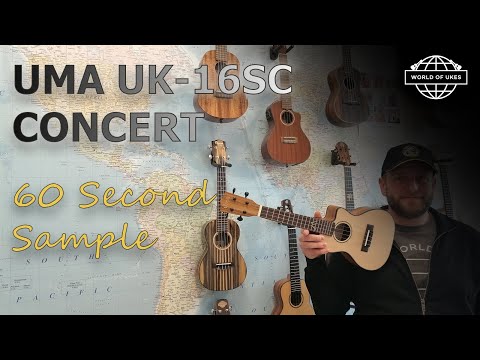 Sixty Second Sound Samples - Uma UK-16SC Concert Ukulele Demo