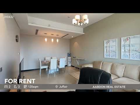 2BHK Spacious city view Apartment , Rent: 630 BD inclusive EWA , Area: Juffair , Bahrain, Ref:JH0432