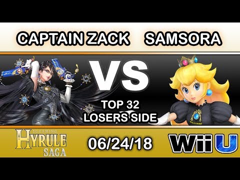 Hyrule Saga - Captain Zack (Bayonetta) Vs. Samsora (Peach) Top 32 Losers - Smash 4