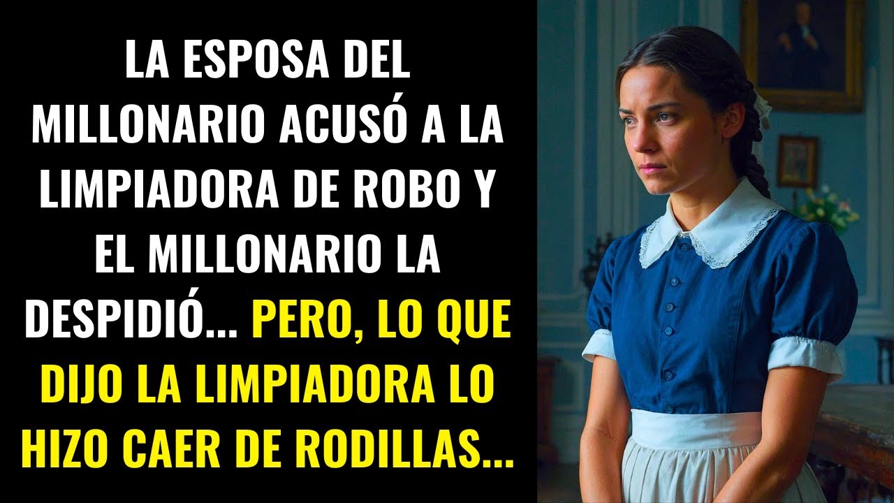 EL MILLONARIO DESPIDIÓ A LA LIMPIADORA ACUSADA DE ROBO... PERO SUS PALABRAS LO HICIERON CAER...