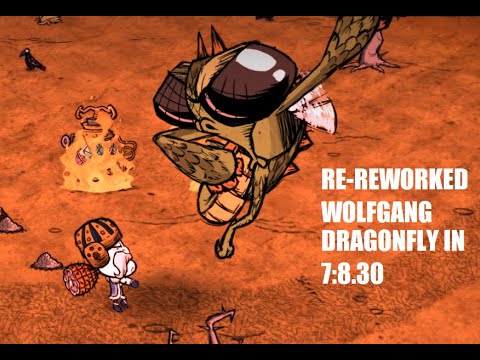Dragonfly Speedrun with March Update Wolfgang in 7:08.300 [Don't Starve Together]