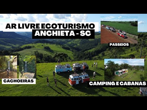 Ar livre Ecoturismo - Anchieta /SC - Cachoeira, Passeios de kombi, Camping e Cabanas