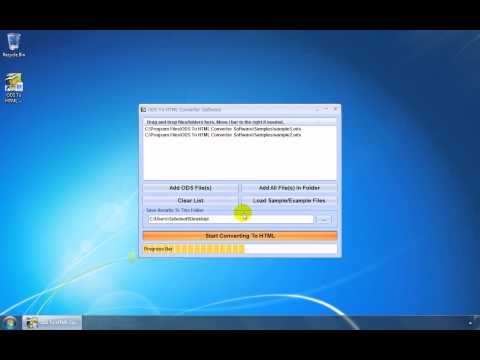ODS To HTML Converter Software