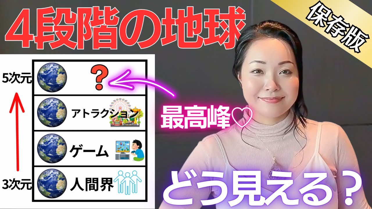 【4段階の地球】覚醒レベルが分かる！各次元層で見える景色。