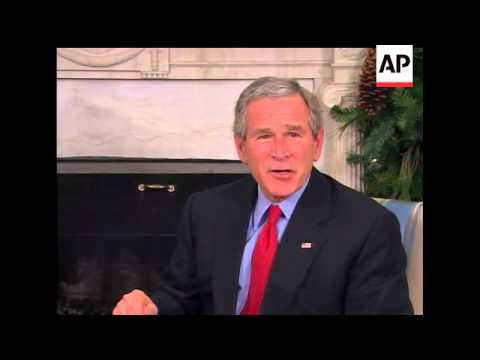 President Bush told Abdul-Aziz al-Hakim, the Shiite leader of the largest bloc in Iraq's parliament,