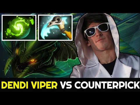 DENDI Viper is back — Refresher Build vs Counterpick Anti Mage 7.27 Dota 2