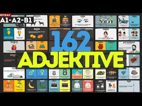 #131 | 162 häufig verwendete Adjektive und ihre Gegenteile | The most important German adjectives