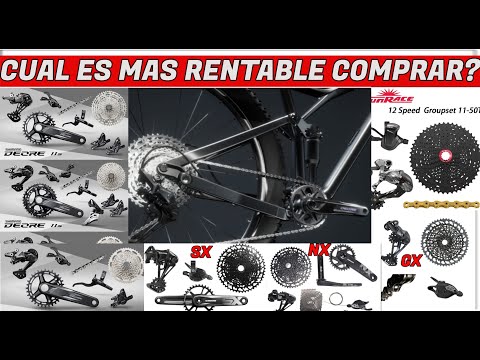 QUE GRUPOS SON MAS RENTABLES DE SRAM Y SHIMANO DE 1X10,1X11 Y 1X12