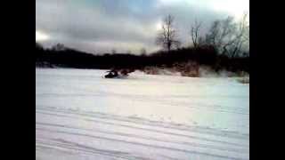 preview picture of video 'Ski Doo snowmobile crash'