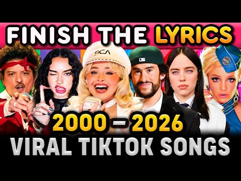 FINISH THE LYRICS 🎵 2000-2026 Edition 🔥 Most popular songs per year | Music Quiz