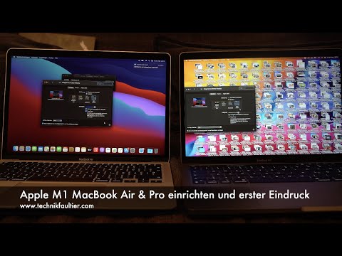 Setting up the Apple M1 MacBook Air & Pro and first impressions