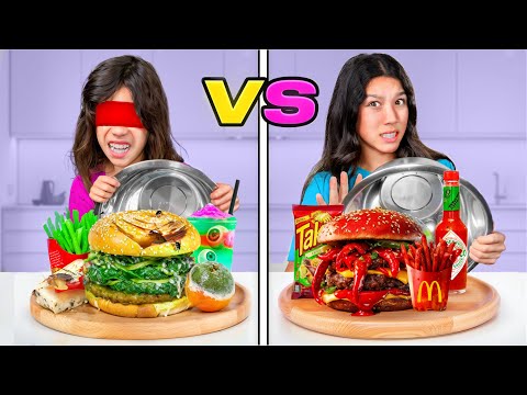 GUESS THE FOOD ITEM BLINDFOLDED! **Kids went crazy**