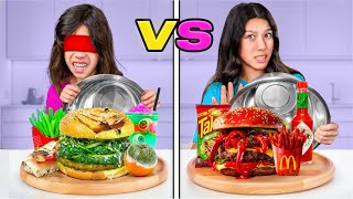 GUESS THE FOOD ITEM BLINDFOLDED! **Kids went crazy**