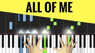 PIANO TUTORIAL + METRONOME : &quot;ALL OF ME&quot; (JOHN LEGEND)